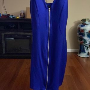 Blue tight fit dress